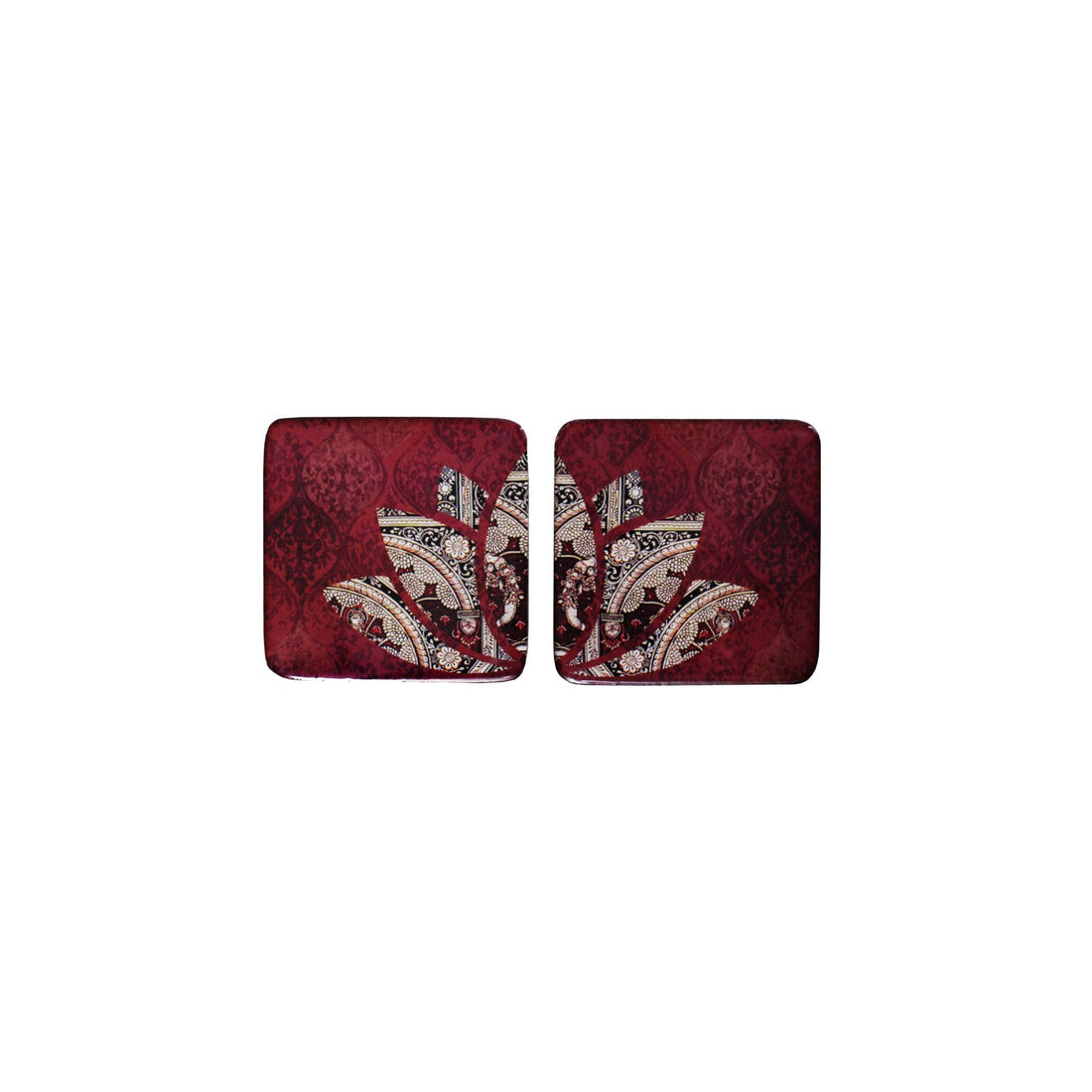 Set Of Two Pattachitra Coasters