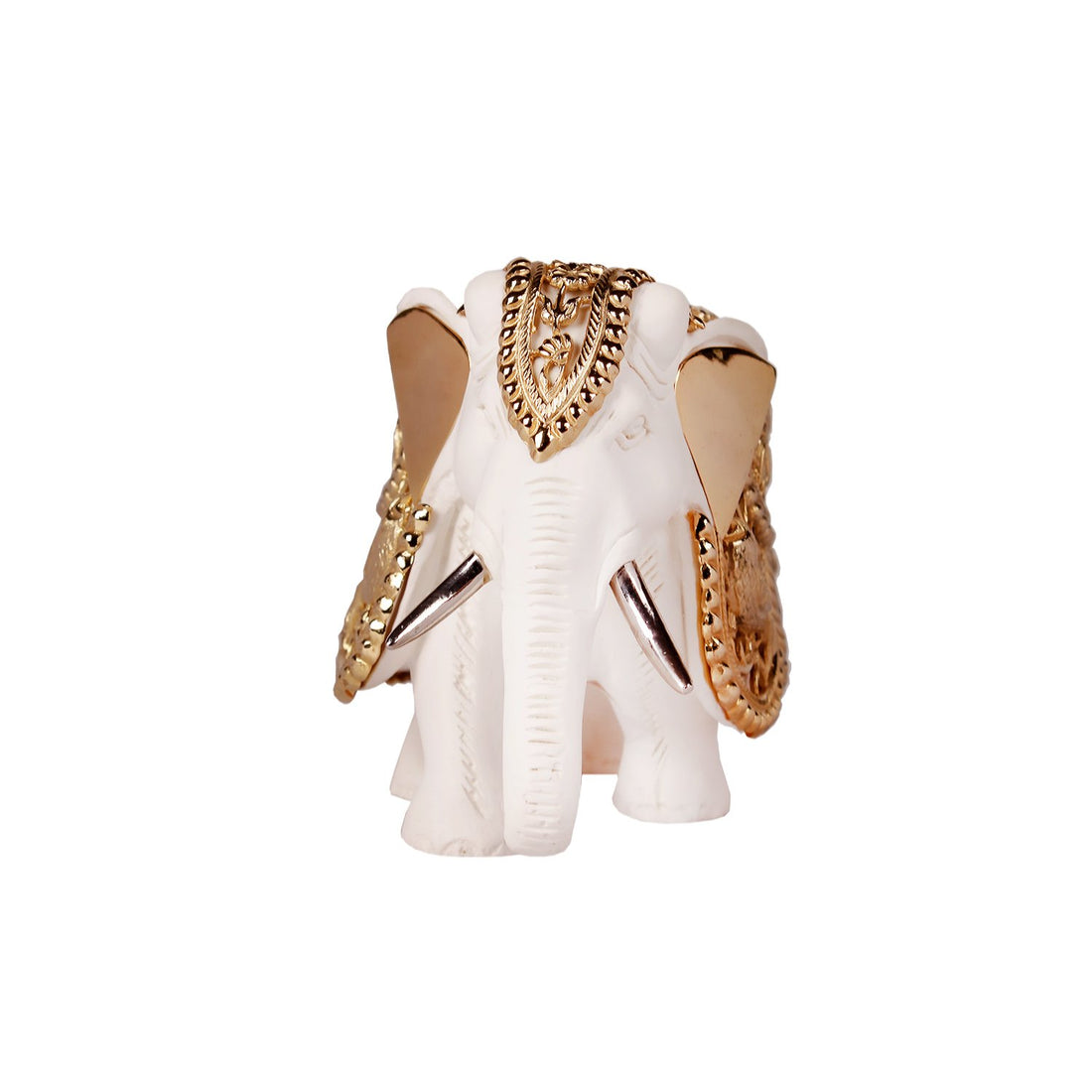 Airavata - White in Resin and Gold Plated