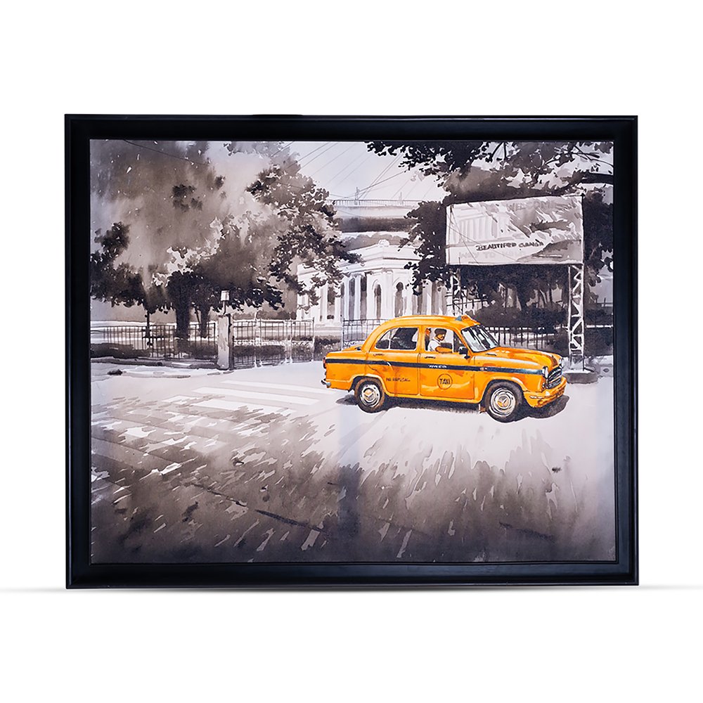 Journey Through Kolkata By Arpan Bhowmik - Acrylic on canvas