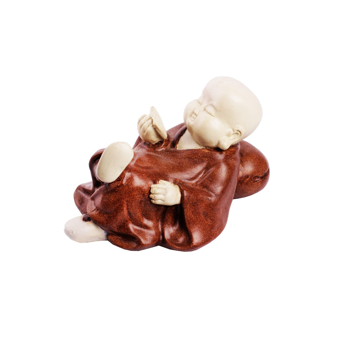 Reading Monk - Brown in Composite Marble