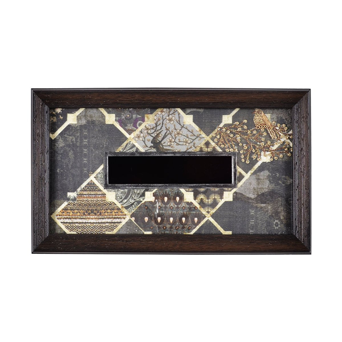 Odyssey Akar Tissue Box Cover in Charcoal