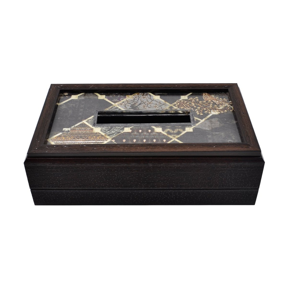 Odyssey Akar Tissue Box Cover in Charcoal