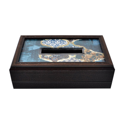Odyssey Jharokha Tissue Box Cover in Blue